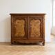 Bar cabinet and screen support in Bressan style made of solid wood.