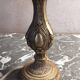 Bronze foot bedside lamp - old