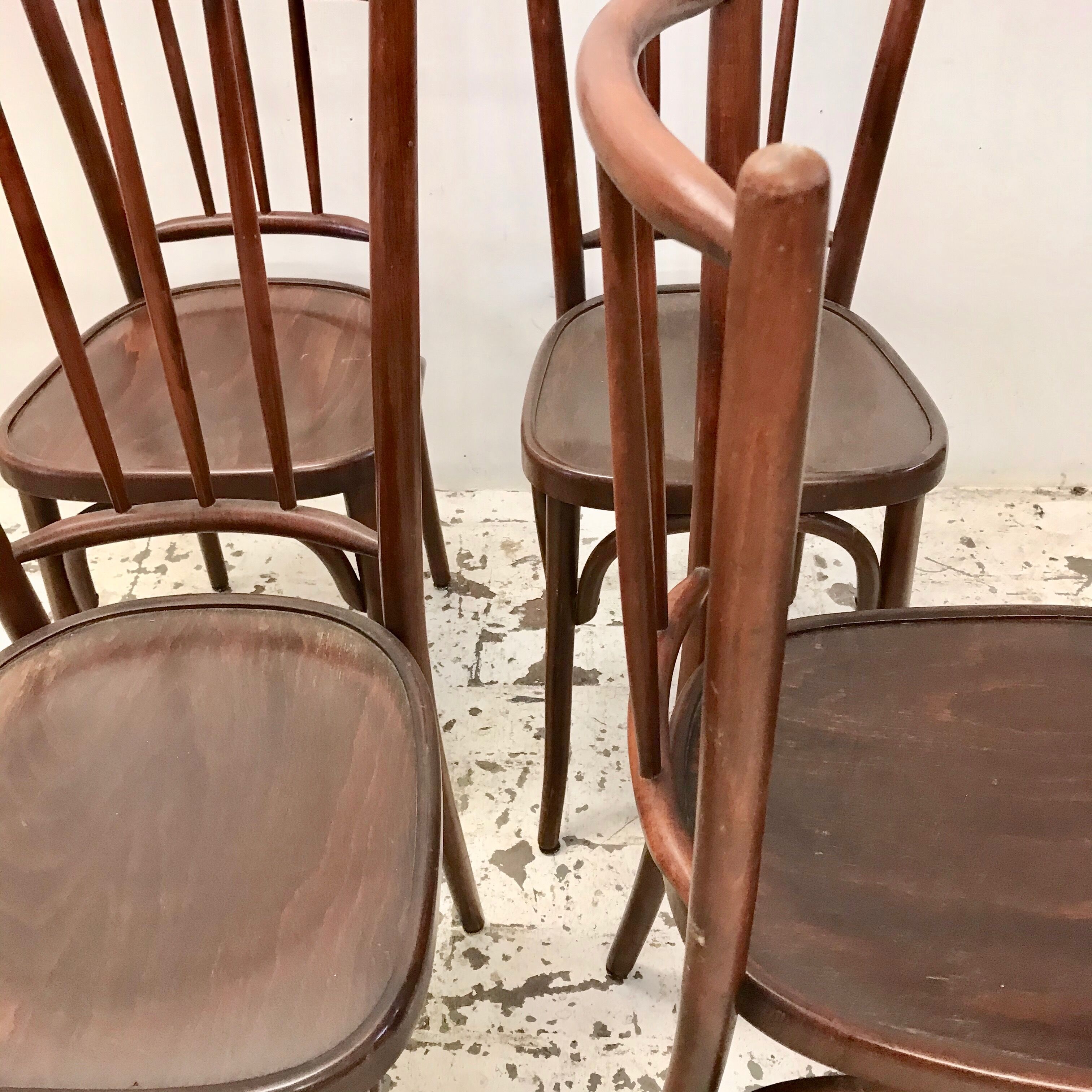 Set of 4 bistro chairs.