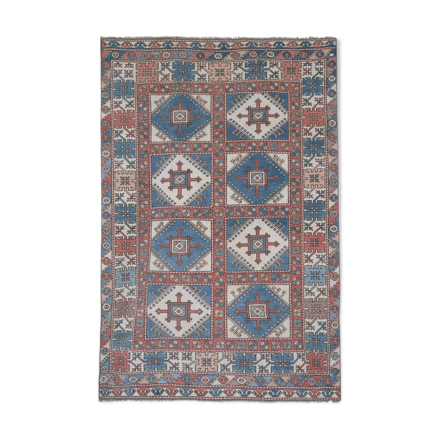 Vintage Turkish Oushak Rug 143 x 213 cm