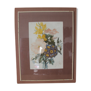Gravure de fleurs