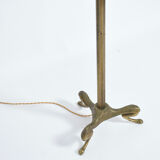 Zoomorphic bronze floor lamp base, 1960s.