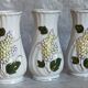 Three ancient lilac slurry vases
