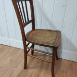 Pair of antique wooden bistro chairs