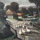 Oil painting on wood panel Basque Country Maurice Vagh Weinmann