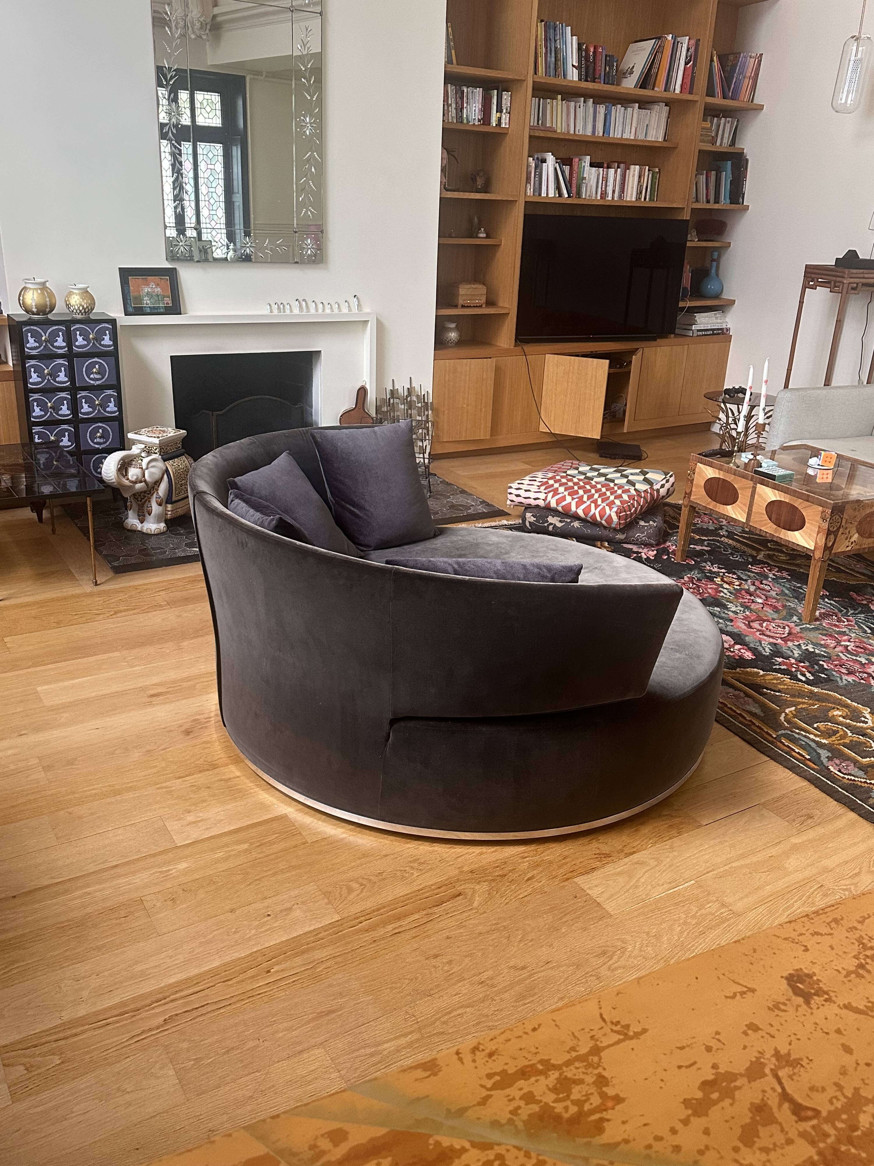 Maxalto B&B Italia round swivel sofa - Amoenus model