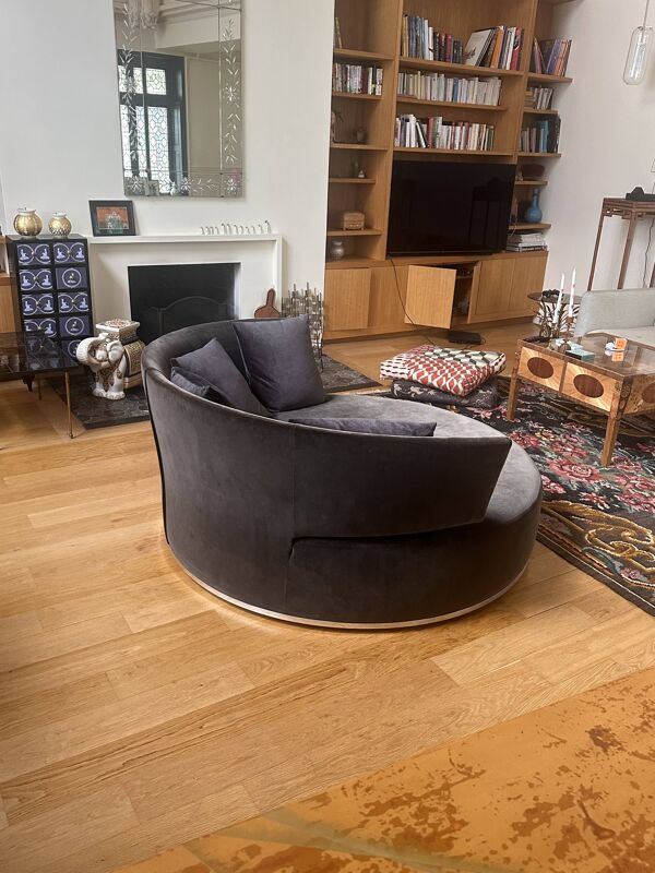 Canapé rond pivotant Maxalto B&B Italia - modèle Amoenus