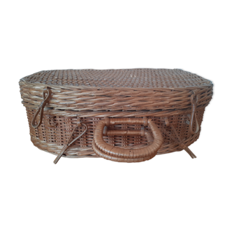 Vintage flat basket