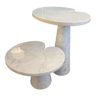Pair of marble table by Mangiarotti