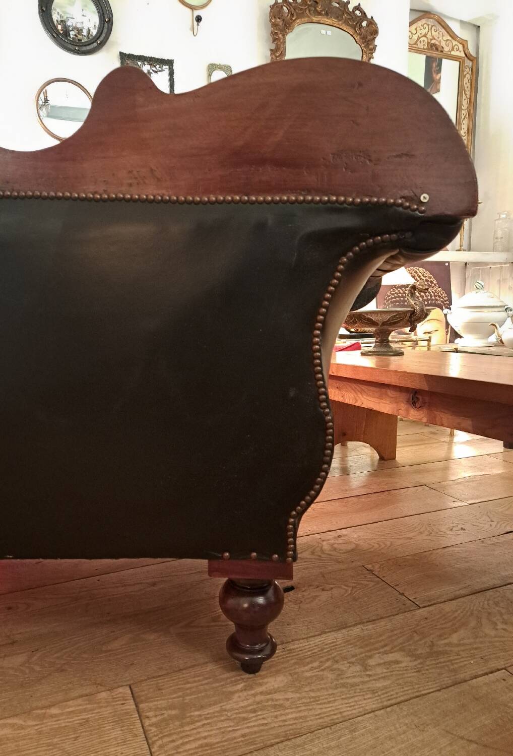 19th century Indo English Chesterfield sofa