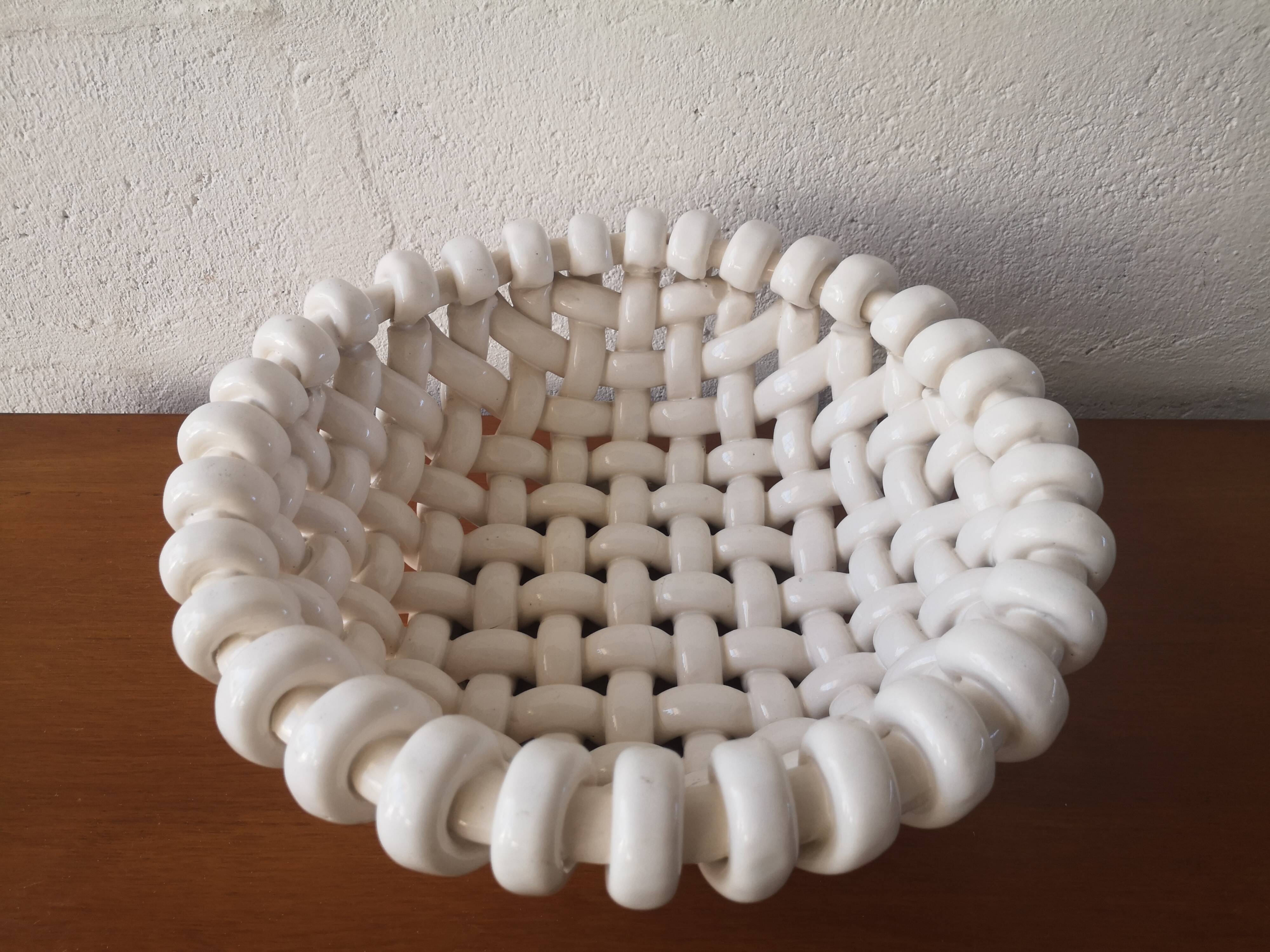 Jérôme Massier vallauris ceramic fruit cup