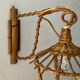 Louis Sognot rattan wall lamp from the 50s and 60s