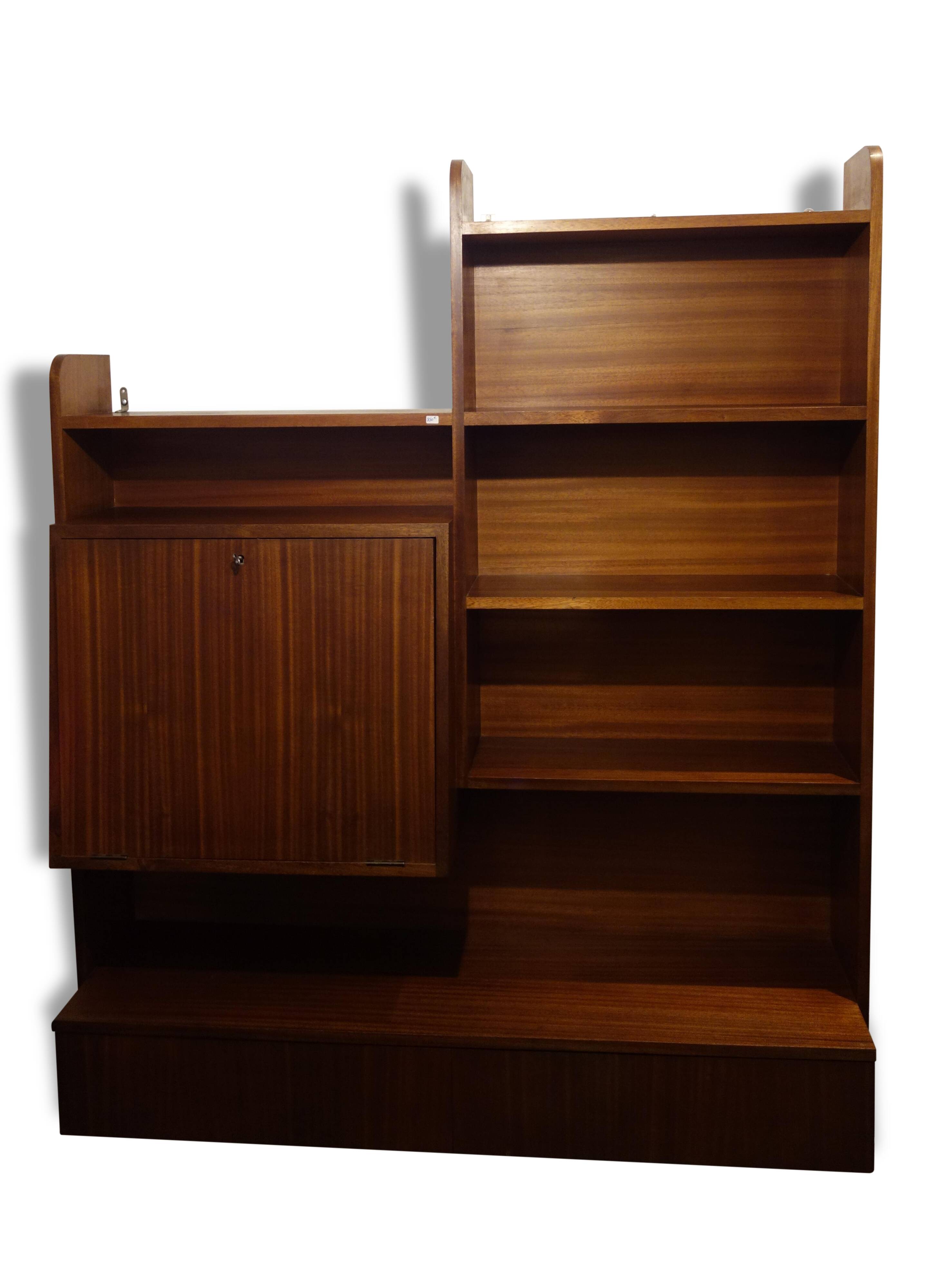 Wall Secretary, office, library.1960 teak