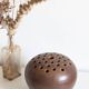 Large stoneware flower spike signed