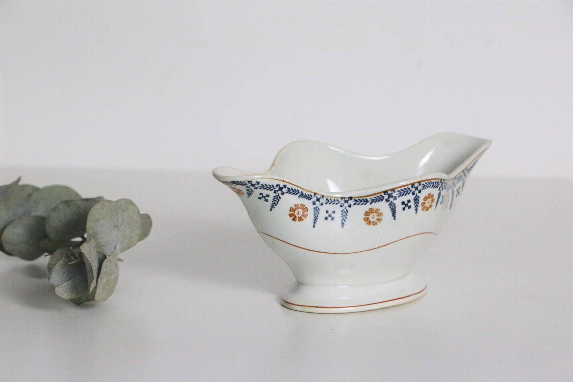 Gravy boat Terre de Fer from the French manufacture Saint Amand, vintage
