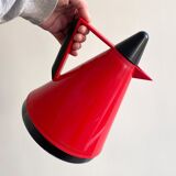 Vintage red post modern thermos by BMF, Memphis design