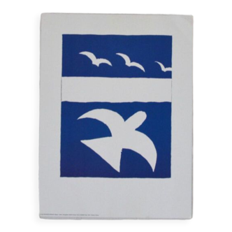 Modern bird lithograph by Georges Braque