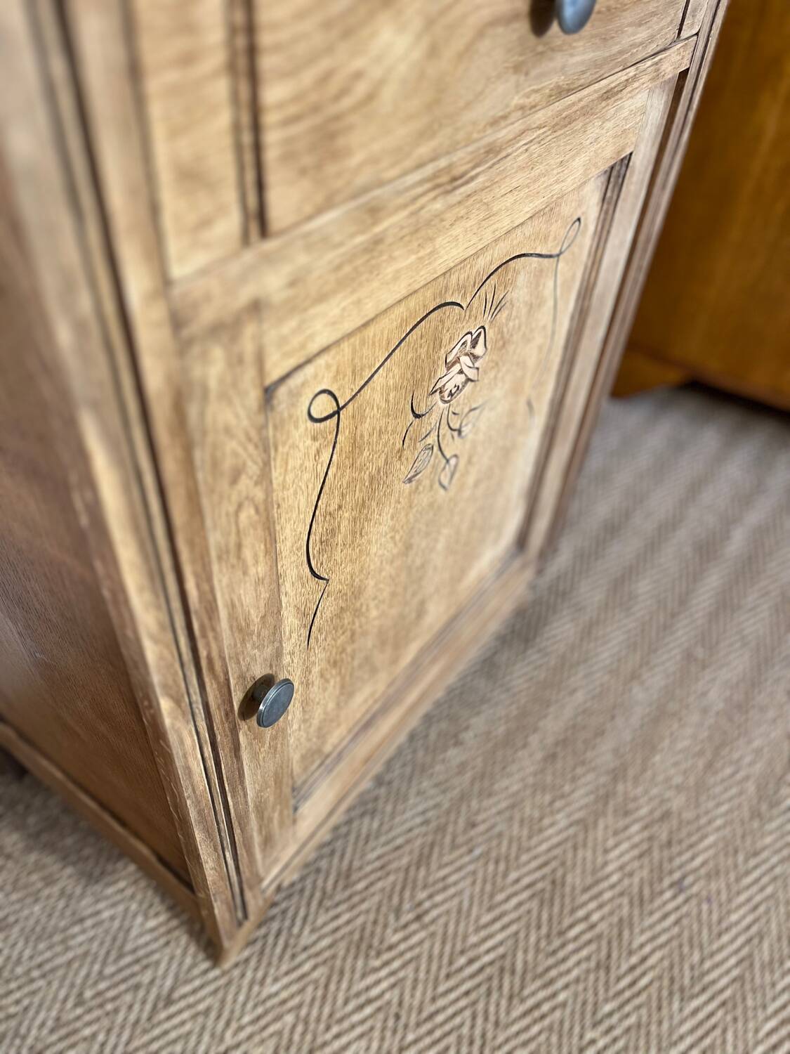 Confiturier vintage solid wood storage unit