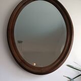 Miroir ancien ovale biseauté