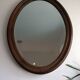 Antique oval beveled mirror