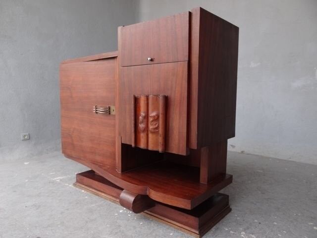 Bar service 1930 rosewood plate