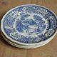 Villeroy And Boch Blue And White Pottery Burgenland Design 4 Dinner Plates 3511