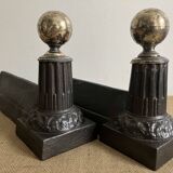 Pair of neo-classical andirons