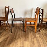 Set of 4 mismatched chairs