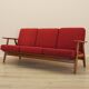 Red sofa CIGAR, Danish design, 1960s, Hans J. Wegner for Getama