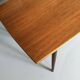 Table basse scandinave teck forme tonneau 1960