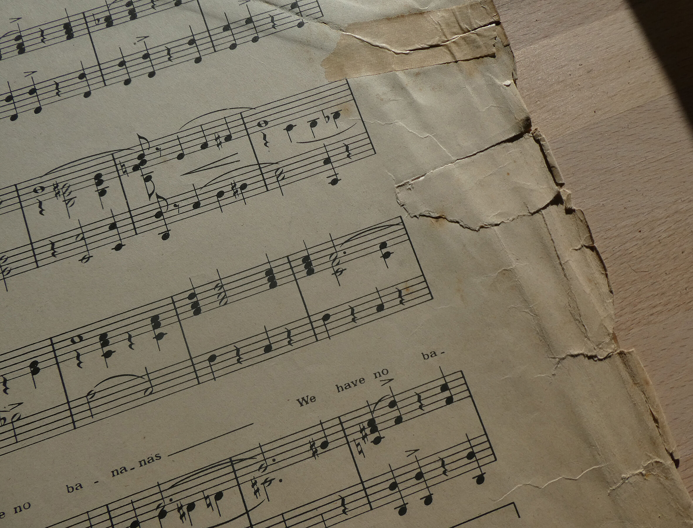 Old poster "Yes We have no bananas" - Ed. F. Salabert Paris