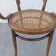 Fauteuil canné et bois courbé style Thonet Fischel, années 30