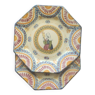 Two Henriot Quimper plates