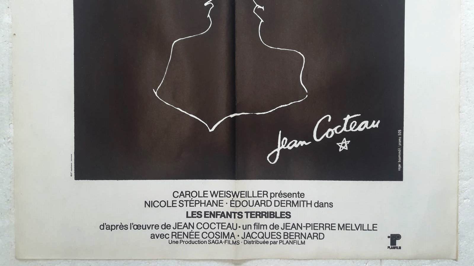 Original movie poster "The Terrible Children" 1950 Cocteau