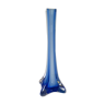 Vase soliflore en verre bleu