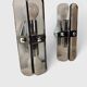 Pair of smoked glass and chrome wall lights attributed to Fontana Arte – Years
