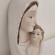 Vintage Italian wall ceramic Virgin and Child