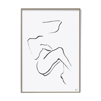 Resting woman n ° 1-21 x30cm