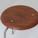 Early edition ‘DOT’ stool by Arne Jacobsen for Fritz Hansen, Denmark 1960s.