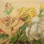 Ancient bouquet of roses
