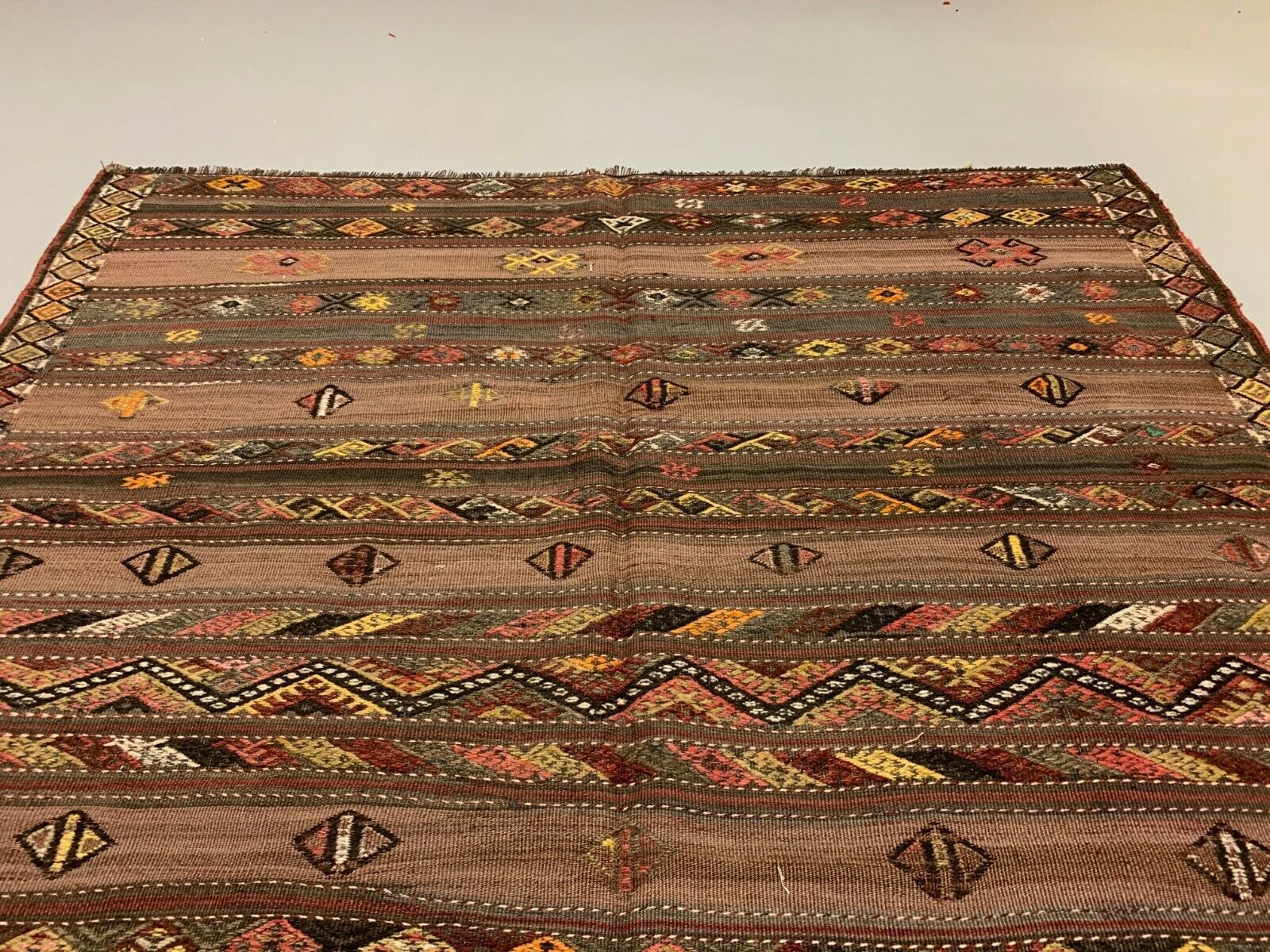 Turkish kilim rug 256x156 cm wool