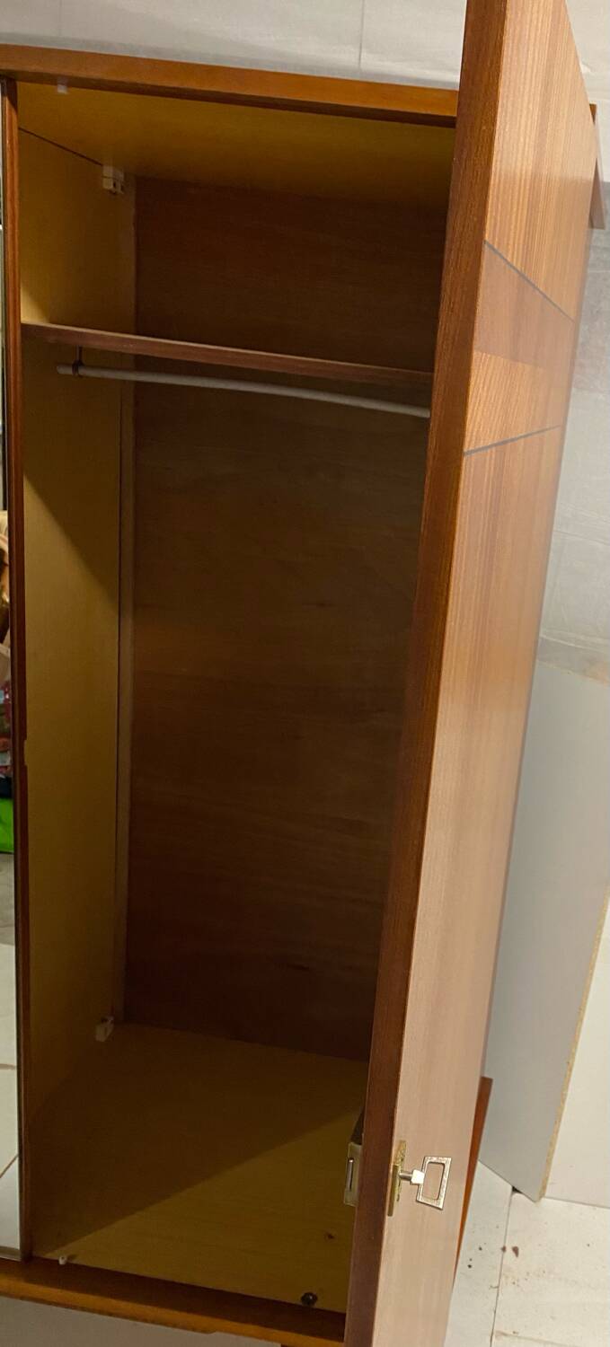 Vintage wardrobe with compass feet from the 60s