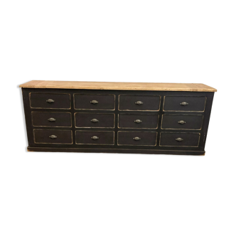 Old cabinet with 12 drawers