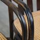Set of 2 wooden dining chairs with woven seats