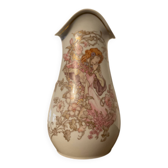 Kaiser vase in glazed porcelain by Nossek