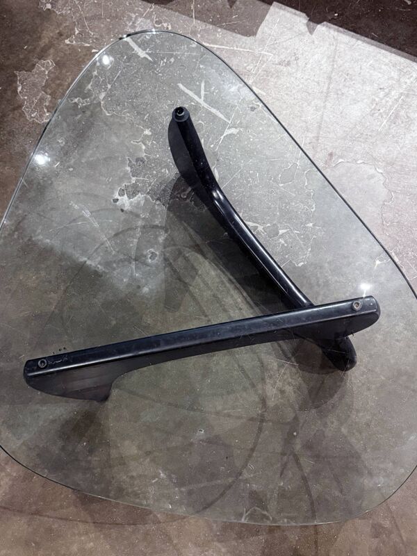 Table basse Noguchi - Édition Vintage Herman Miller - Verre 19mm