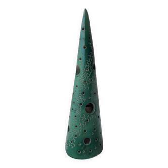 Green ceramic lamp