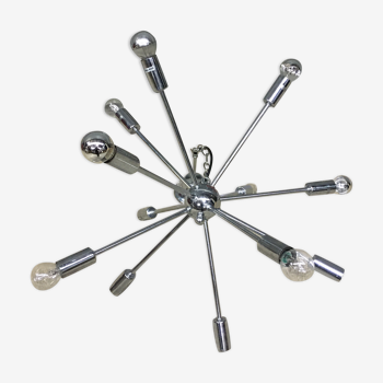 Sputnik design chandelier 1970