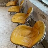 4 chairs Rinaldi "Sabrina" yellow leather