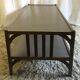 Painted solid wooden coffee table, bistro style